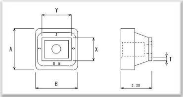 REPLACEABLE-RUBBER TIP (R3 Square)